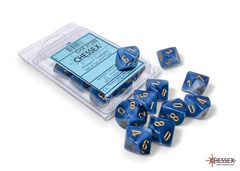 D10s 10-Dice Set CHX27289 - Phantom Teal/Gold